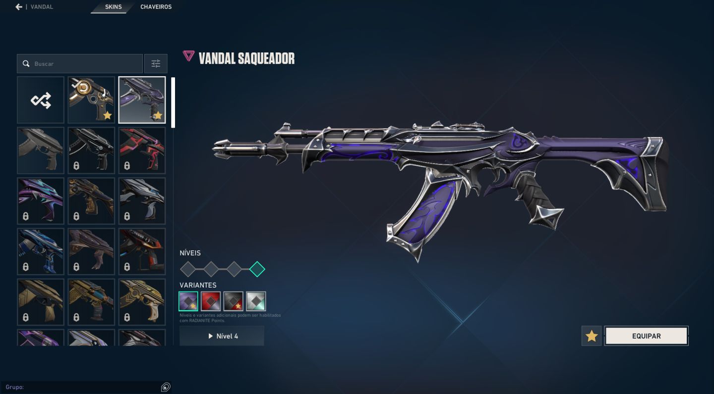 Phantom Reconhecimento, Vandal Saqueadora, Sheriff aemondir, faca, e+ uma vandal