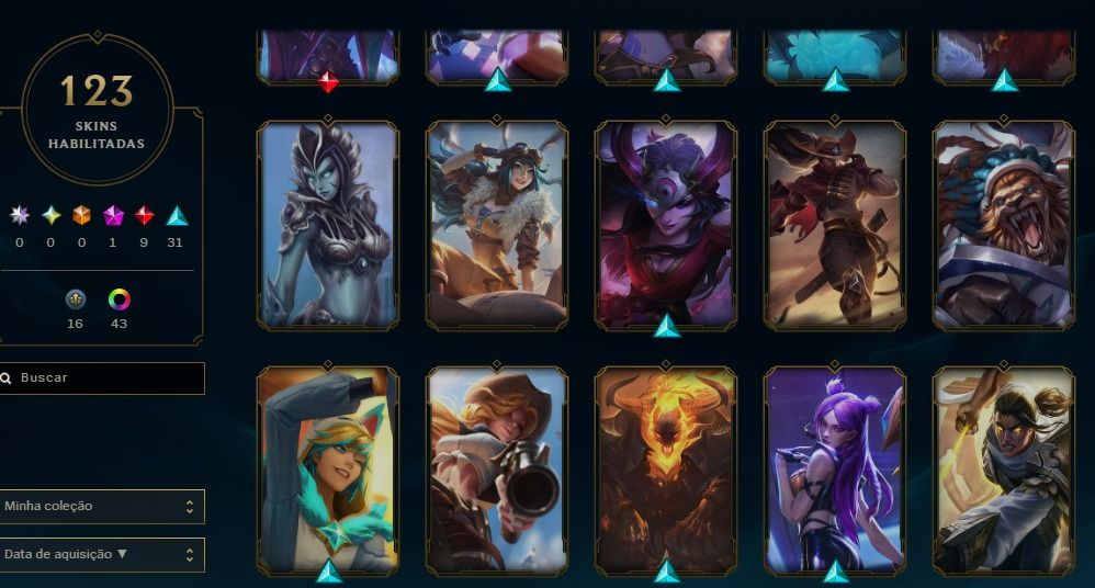 Conta Mestre 60% Winrate(49W 33L), 120 skin no preço