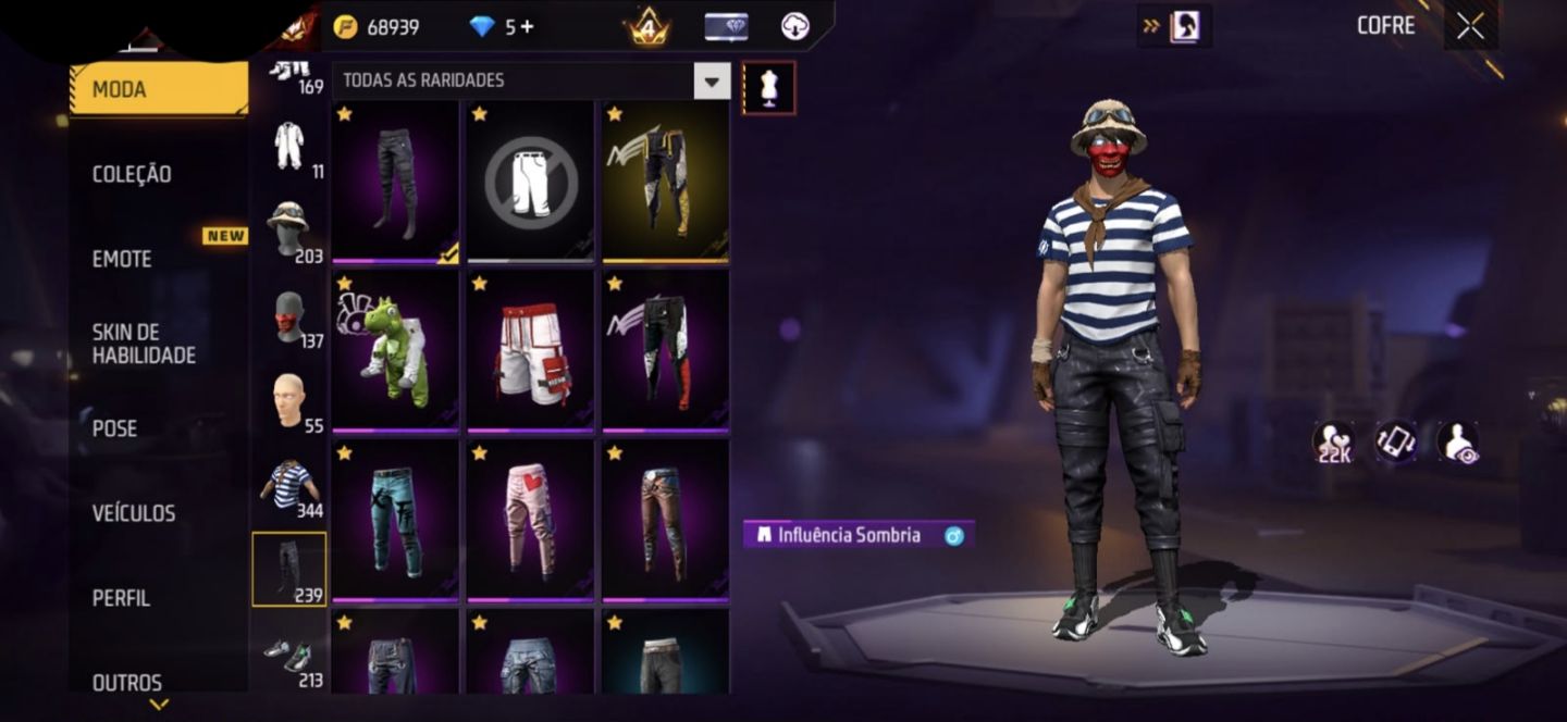 Conta de free fire gemada com angelical