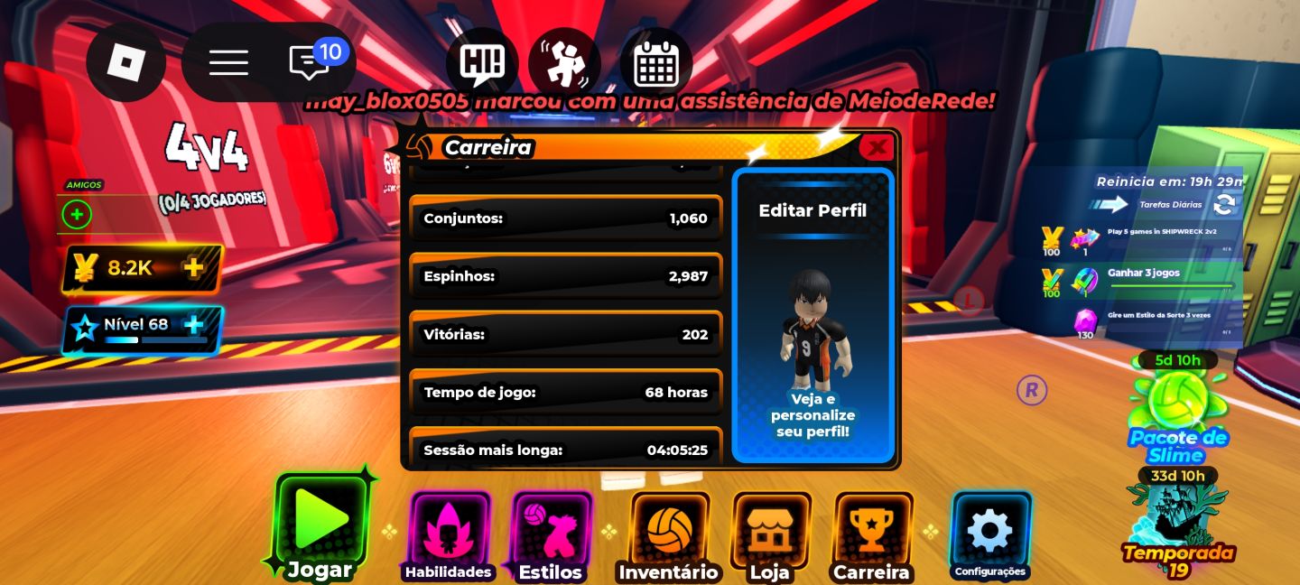 TSK CONTA A VENDA, SANU E KISUKI TAMBÉM, PARA SAIR RÁPIDO TEM EXTRA TOUCH LVL 68