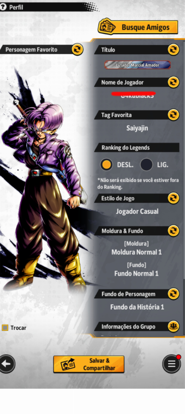 CONTA DRAGON BALL LEGENDS INICIANTE [ENTREGA AUTOMÁTICA]
