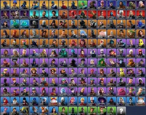 CONTA FORTNITE COM 178 SKINS! | Coleção gigante + skins raras capitulo 1