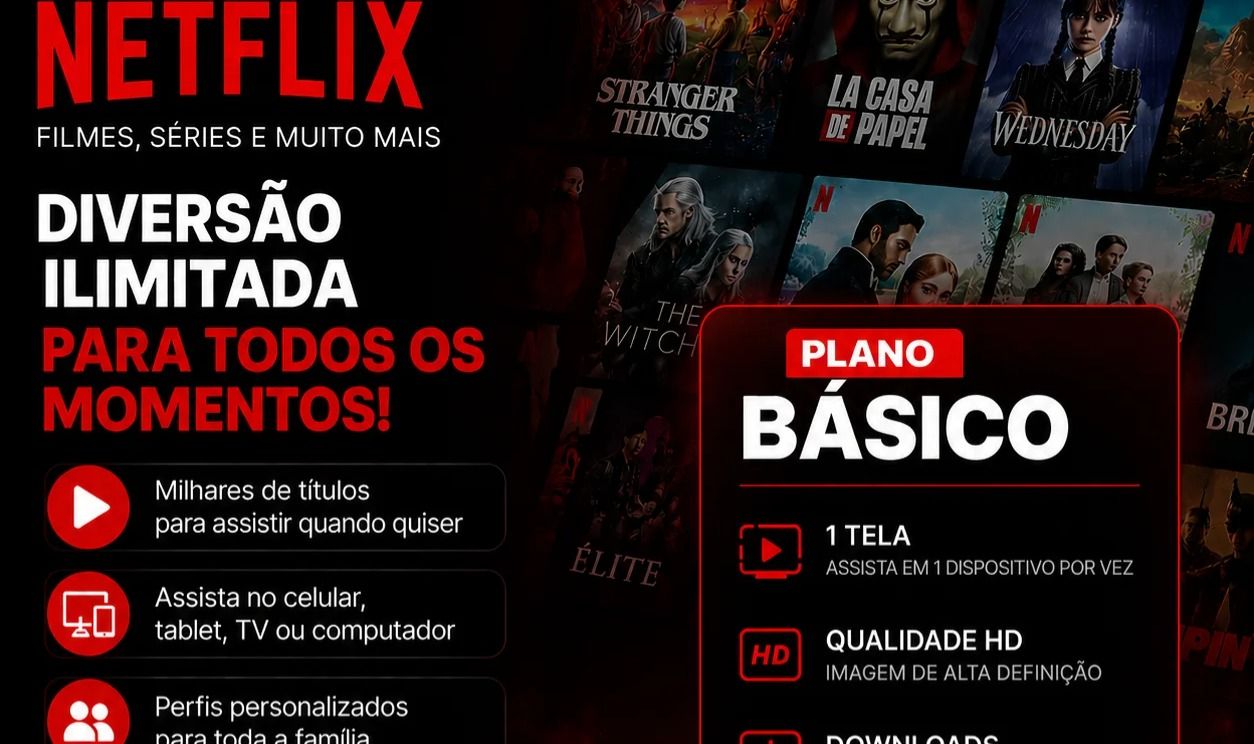 Netflix Tela Privada 30 DIAS