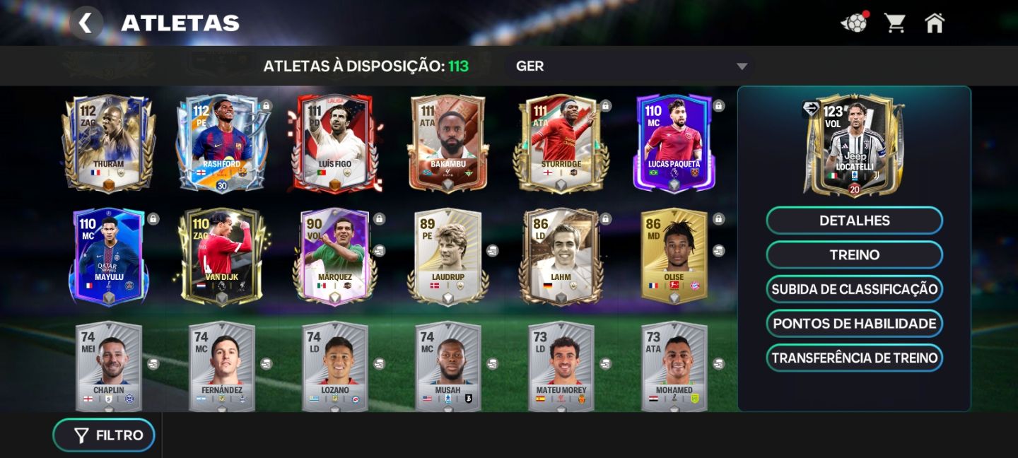 Conta FIFA Mobile Completa | Elenco Muito Forte