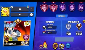 CONTA BRAWL STARS COMPLETA