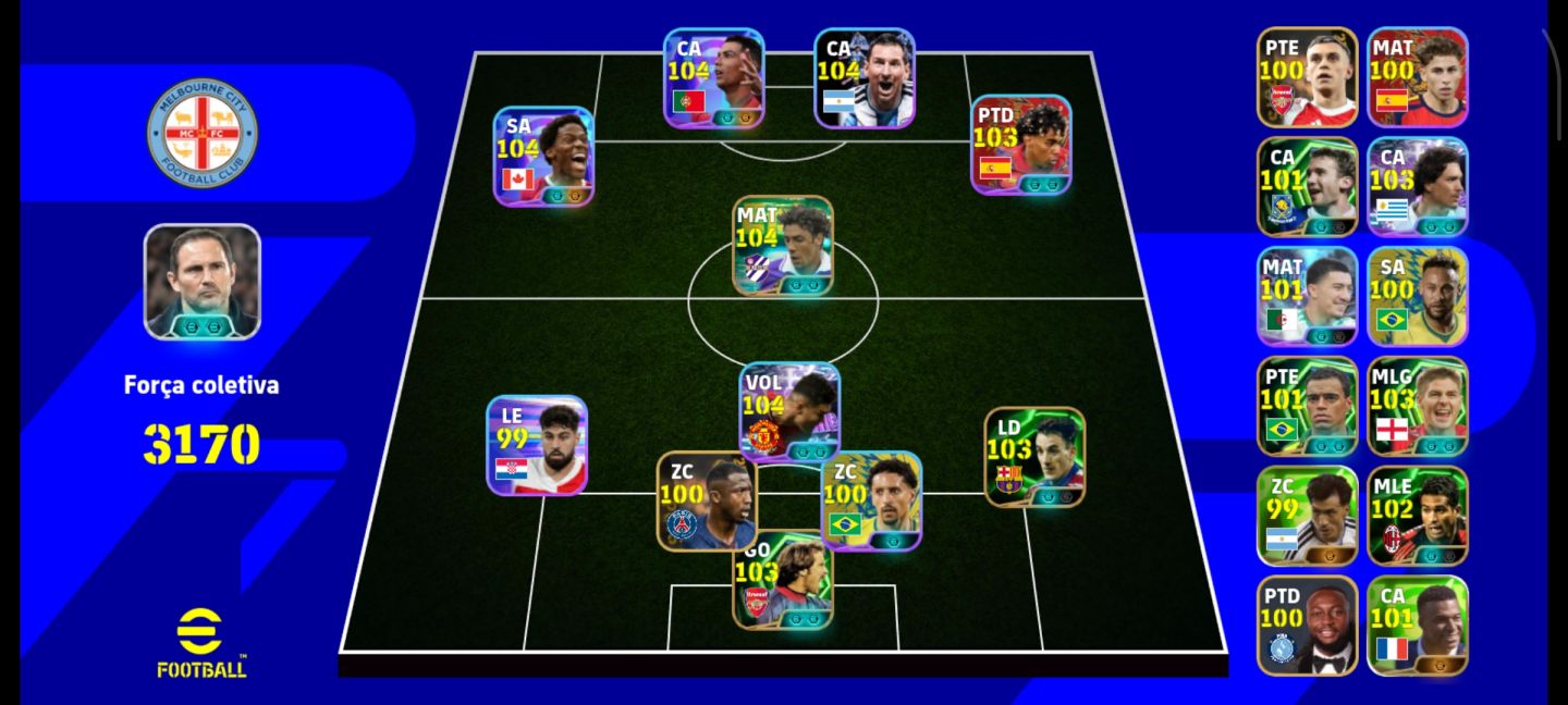 CONTA EFOOTEBALL BOA/RARA