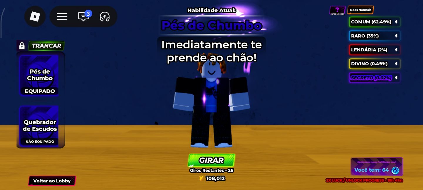 CONTA HAIKYU LEGENDS COM ESTILOS SECRETOS E COM ROBUX