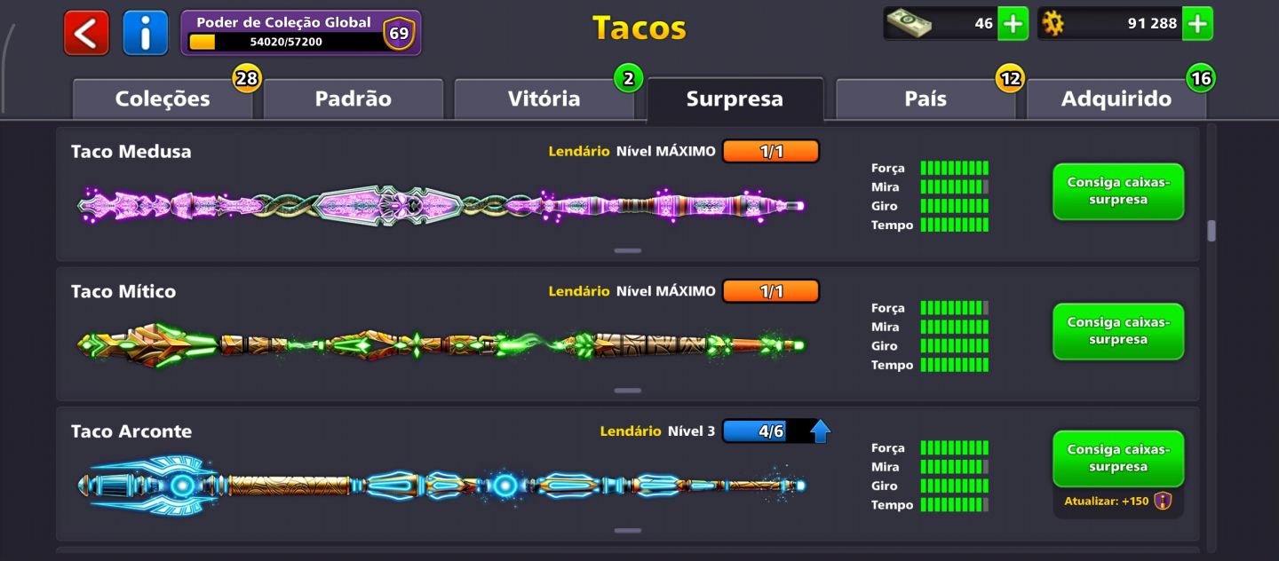 8 BALL POOL NV 251 PODER 69. 20 LENDÁRIO MÁXIMO