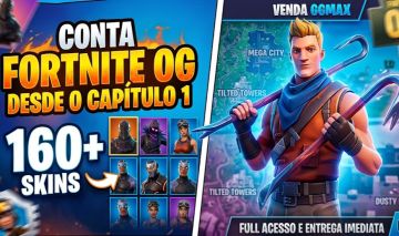 CONTA FORTNITE OG (CAPÍTULO 1) +160 SKINS | VARINHA ESTELAR | ACESSO COMPLETO