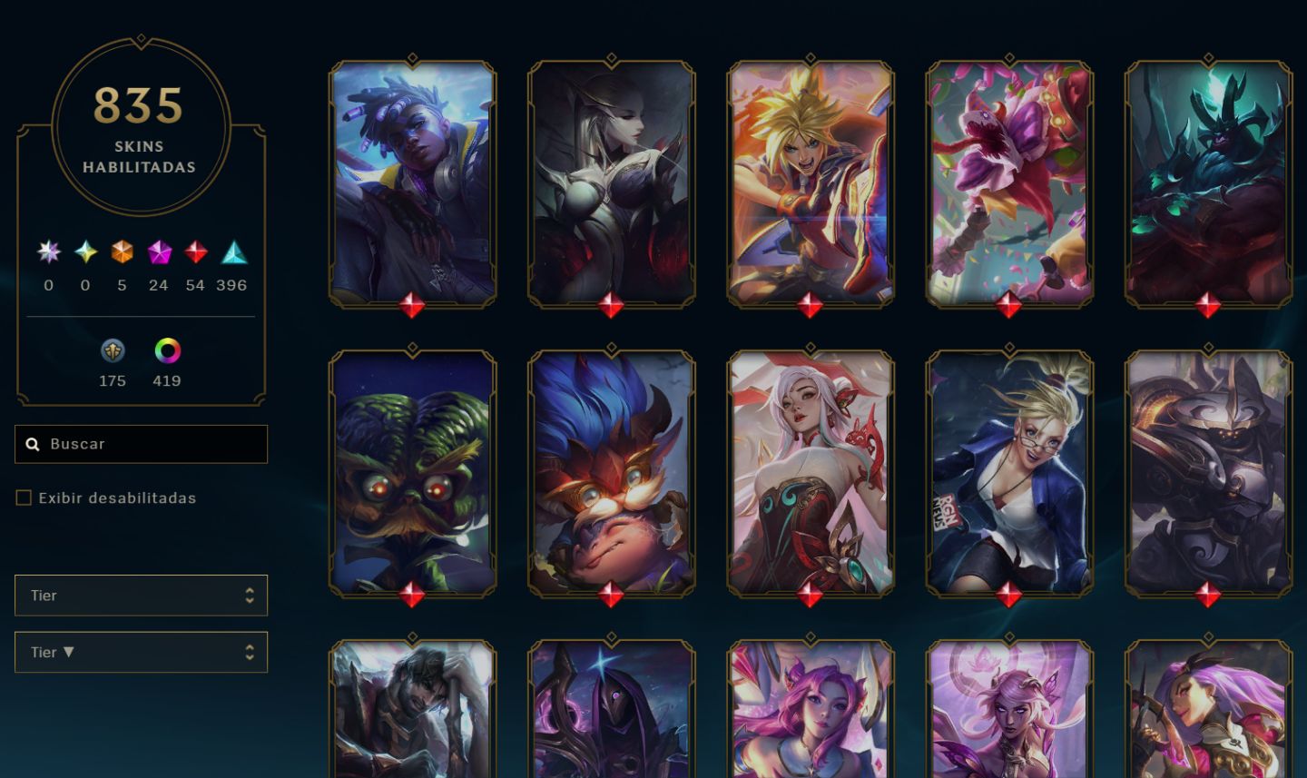 Conta De League Of Legends | 835 Skins | Lv.767 | Prata | Sem Telefone Vinculado