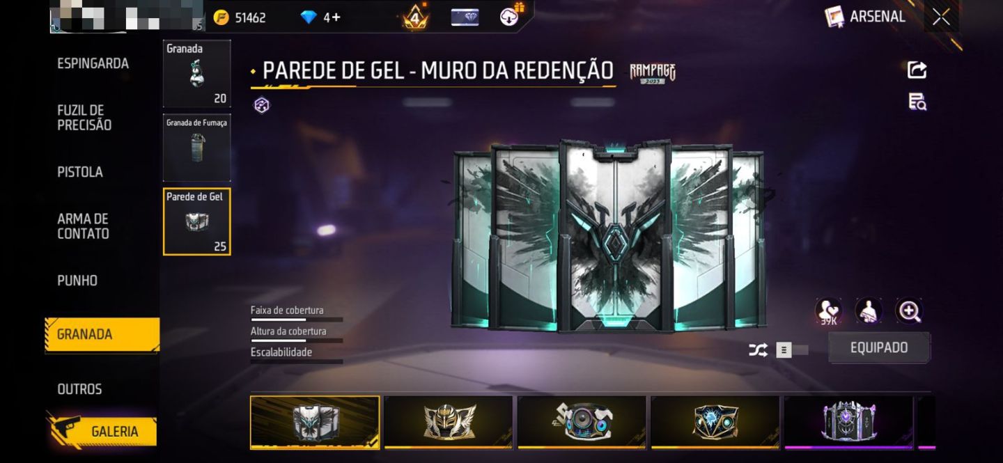 Conta Rara Nível 55