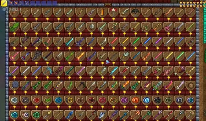 Itens do terraria