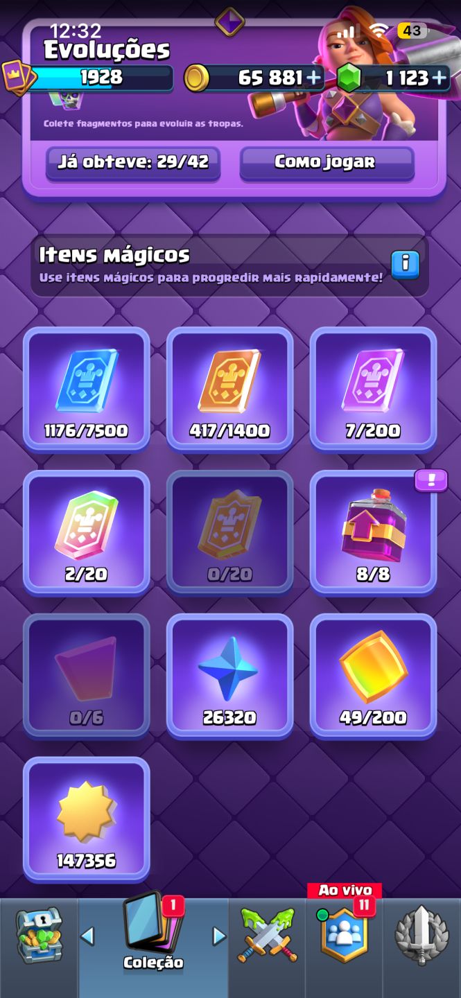 Conta Clash Royale conta upaderrima