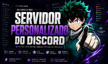 CRIO SEU SERVIDOR NO DISCORD PERSONALIZADO [MAIOR QUALIDADE]