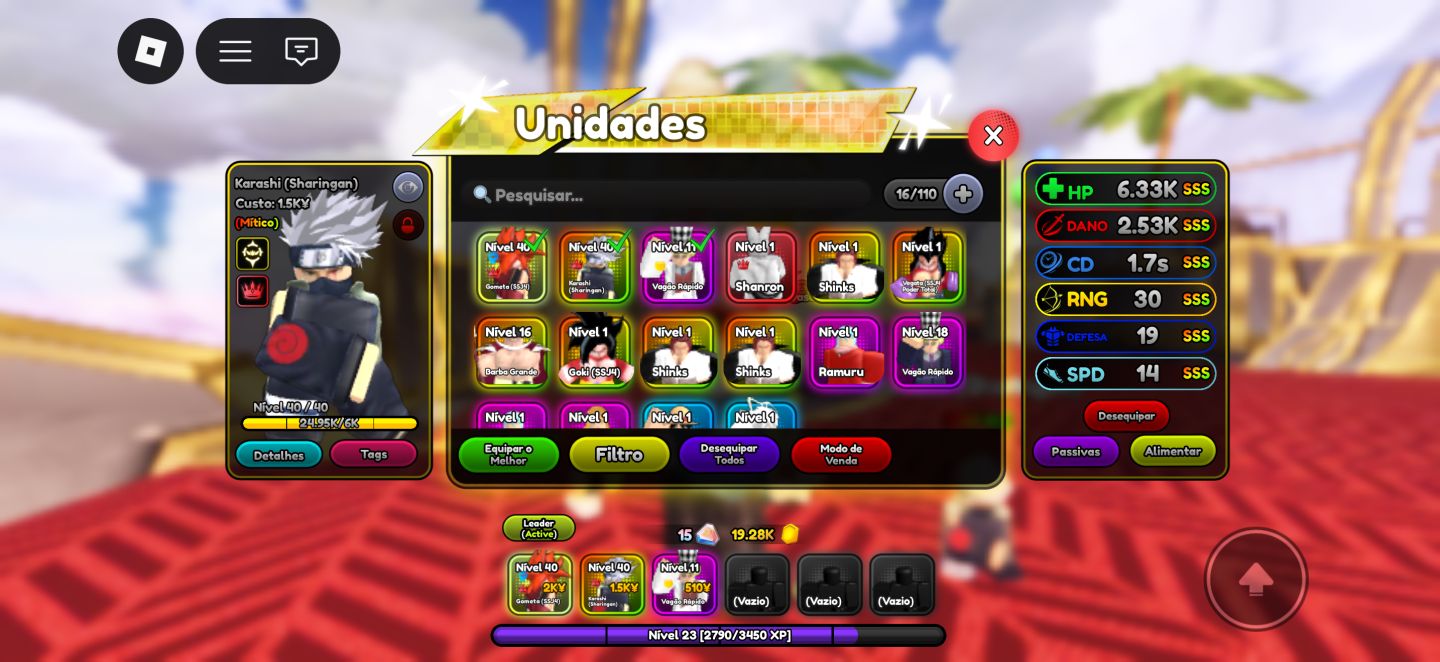 Conta anime squadron com gogeta superior + outros