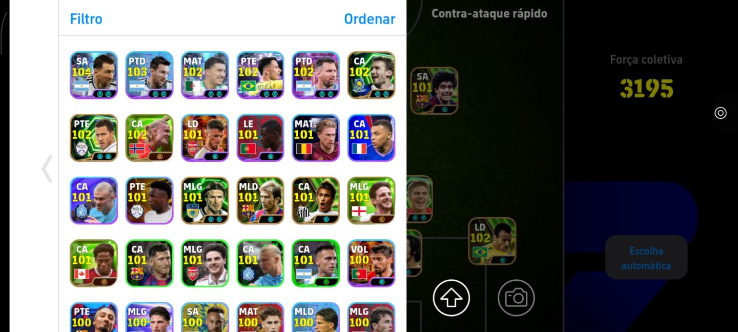 CONTA eFootball TIME LENDÁRIO + SELEÇÃO PORTUGAL COMPLETA!