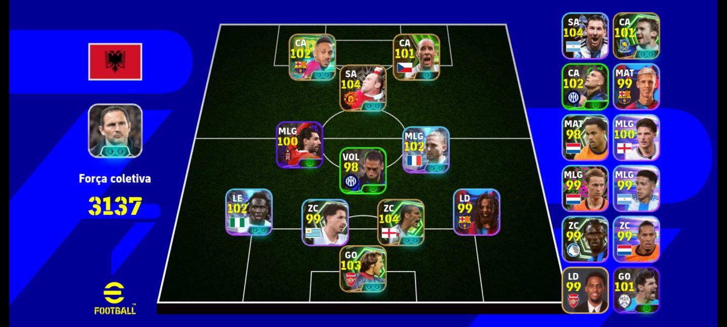 CONTA TOP COM VARIOS JOGADORES BONS.