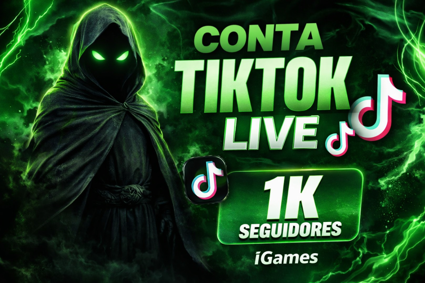 CONTAS TIKTOK LIVE LIBERADA - 100 a 1K - SEM DOC, ENTREGA RAPIDA