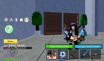 Conta Blox fruits levei Max com todas as gamepass