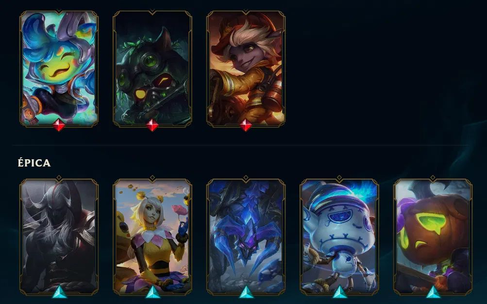 ESM 2 - CONTA LEGADO 2018 - 257 SKINS - 188 CROMAS