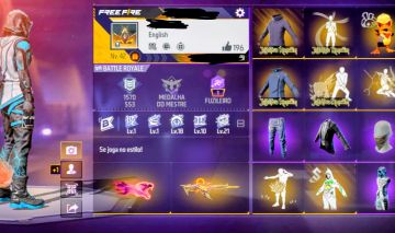 CONTA DE FREE FIRE NÍVEL 42 GEMADA