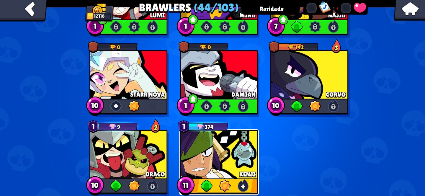 CONTA BRAWL STARS [MELHOR PREÇO] REVENDA 50 BRAWLER 5 LENDÁRIAS