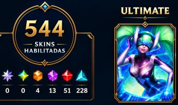 CONTA LOL 544 SKINS + VALORANT | LV 844 | BR