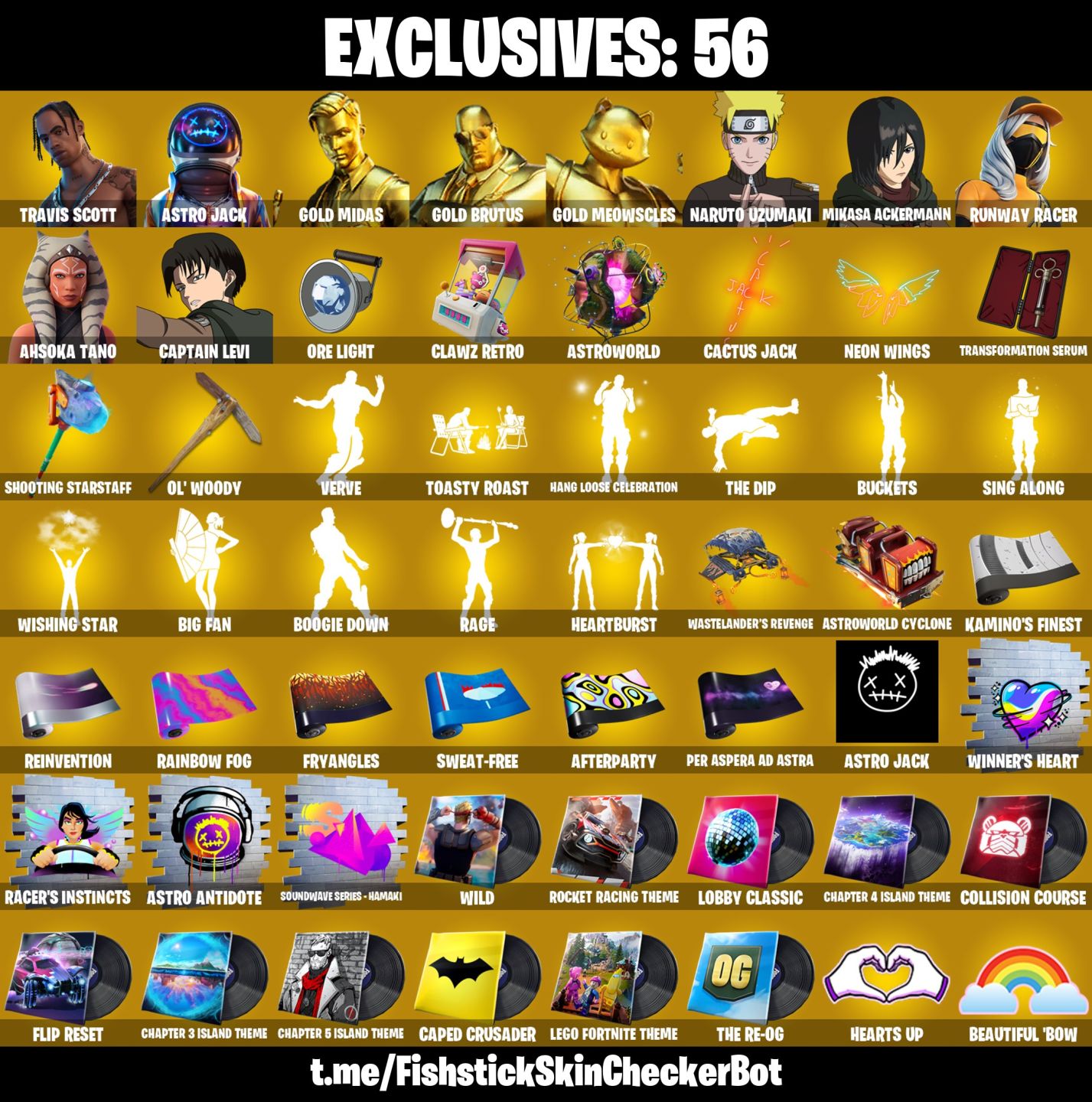 Conta Fortnite com Travis Scott | Astro Jack | Gold Midas e 320 Skins
