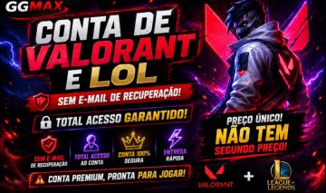 CONTA VALORANT E LOL NO MESMO LOGIN !!!