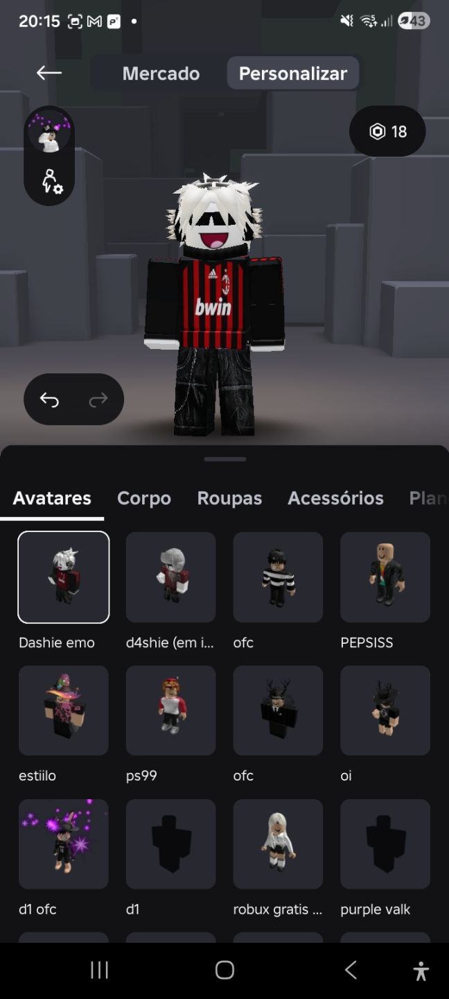 CONTA DE ROBLOX MASCULINA/FEMININA RICA +10K GASTOS