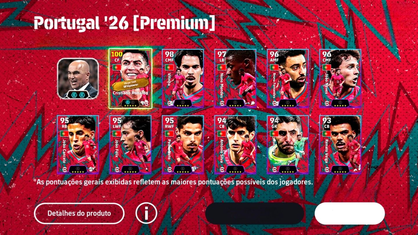 CONTA EFOOTBALL COM GEORGE BEST,RONALDINHO GAUCHO,BARESI, SNEIJDER, DE BRUYNE