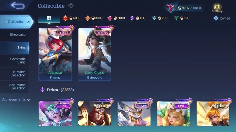Legend Gusion - KOF Aurora - LuckBox Eudora+Zhask+Selena+Kimmy
