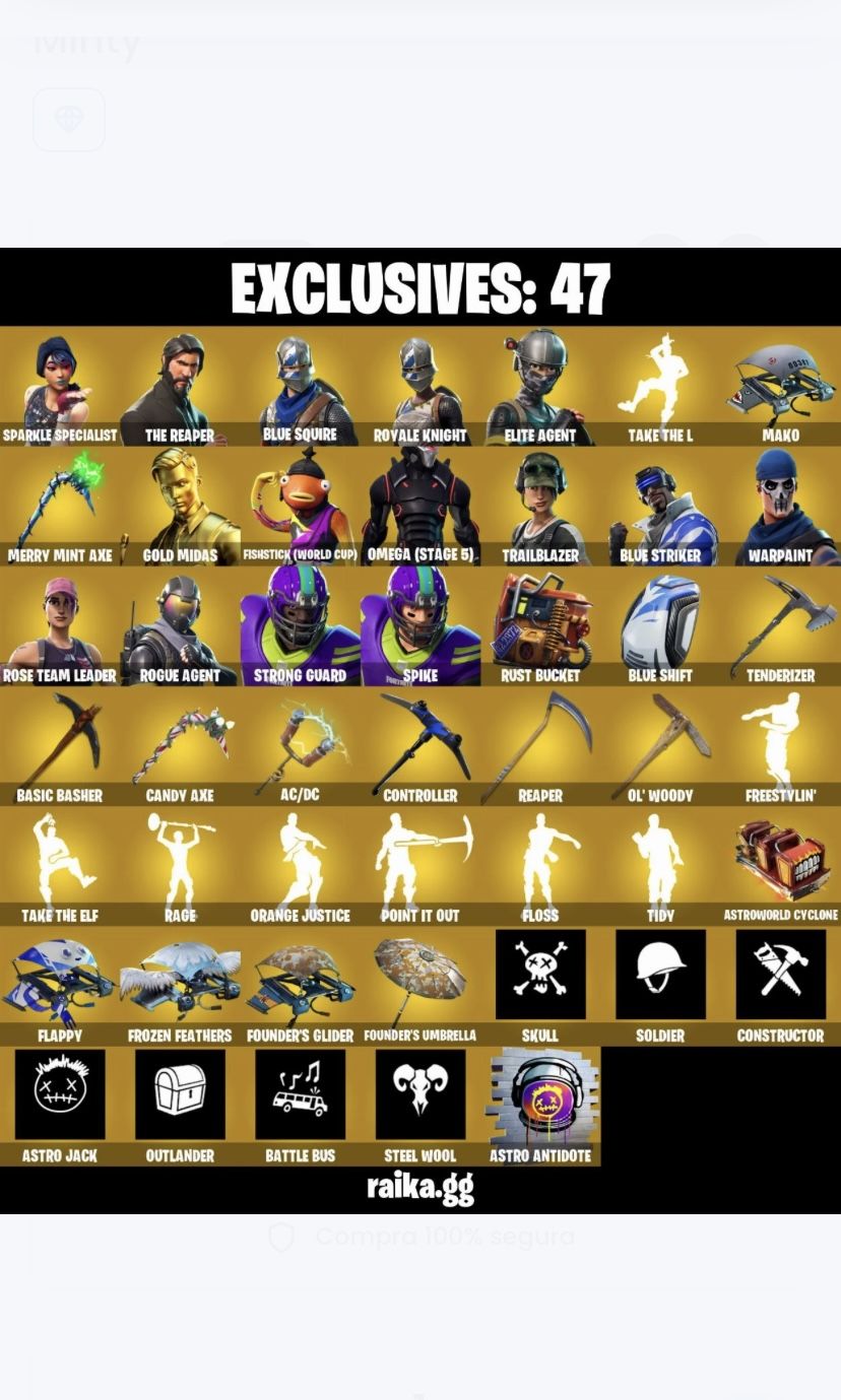 170 Skins | Og Stw Sparkle Specialist The Reaper Omega Stage 5 Tidy Merry Minty
