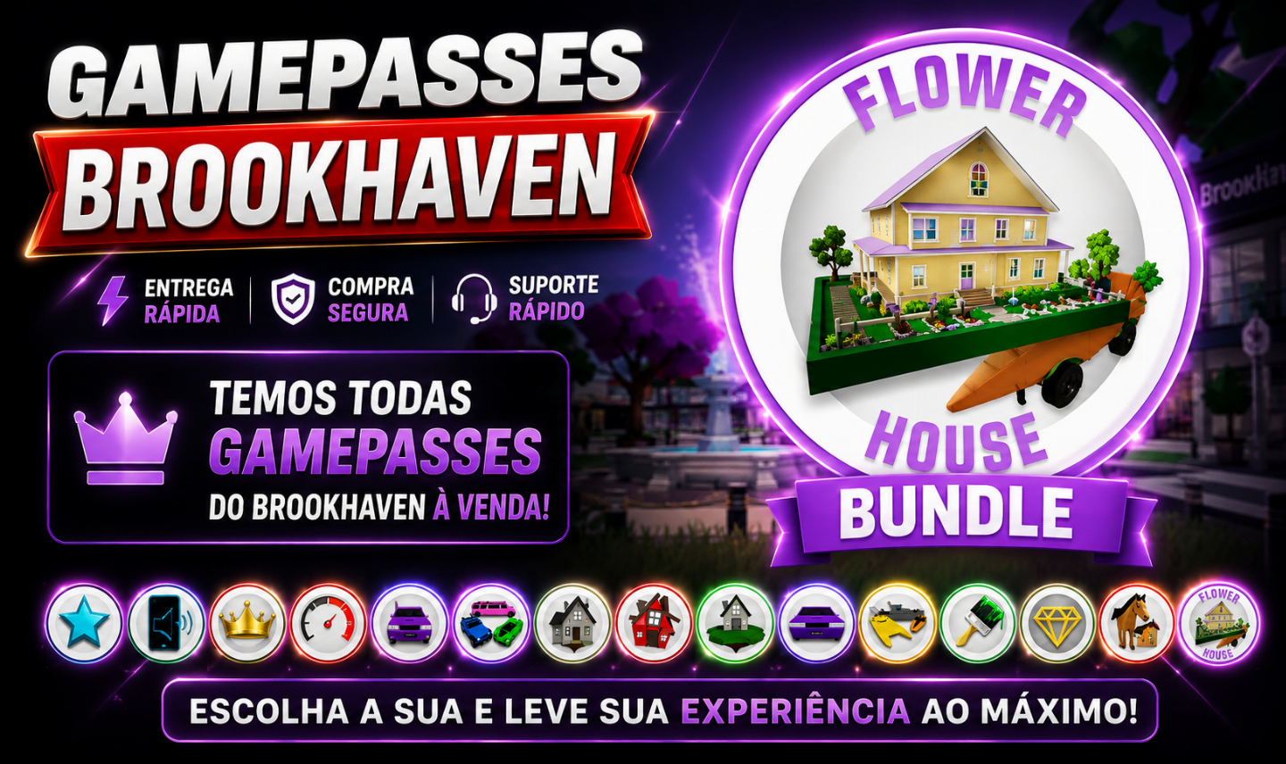 [ MELHOR PREÇO ] BROOKHAVEN GAMEPASS