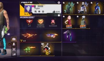 CONTA FF LVL 65 COM ANGELICAL AZUL + ARMAS ATRIBUTADAS