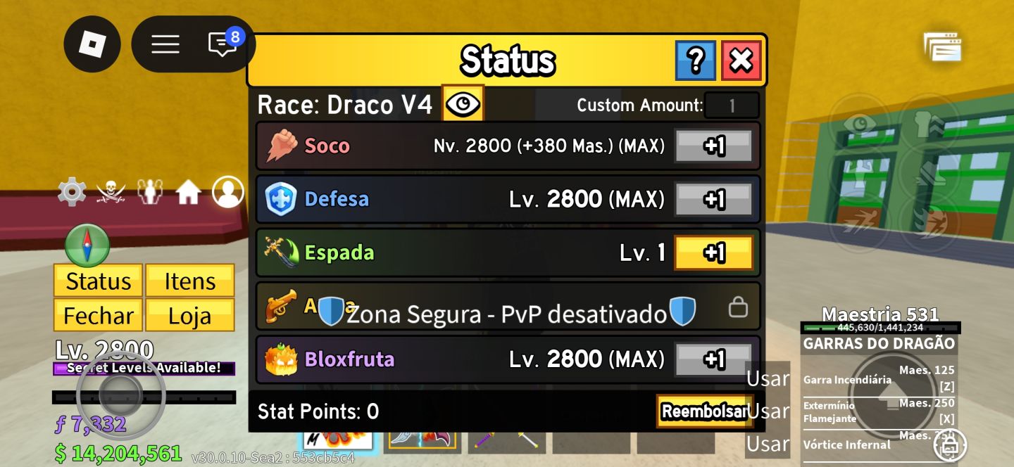 CONTA BLOX FRUITS