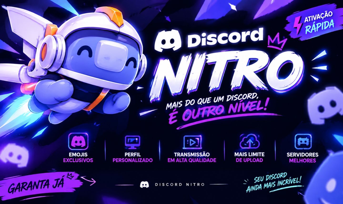 DISCORD NITRO 3 MESES - MENOR PREÇO
