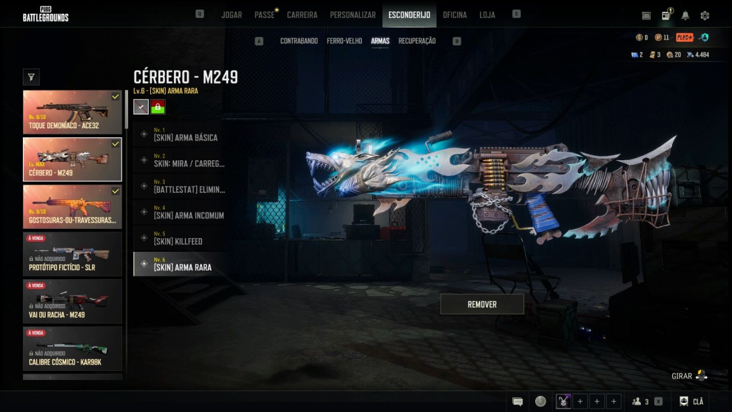 CONTA STEAM 10 ANOS + PUBG COMPLETO | M416 LV.9 + ACE32 LV.8 + M249 MAX + JOGOS