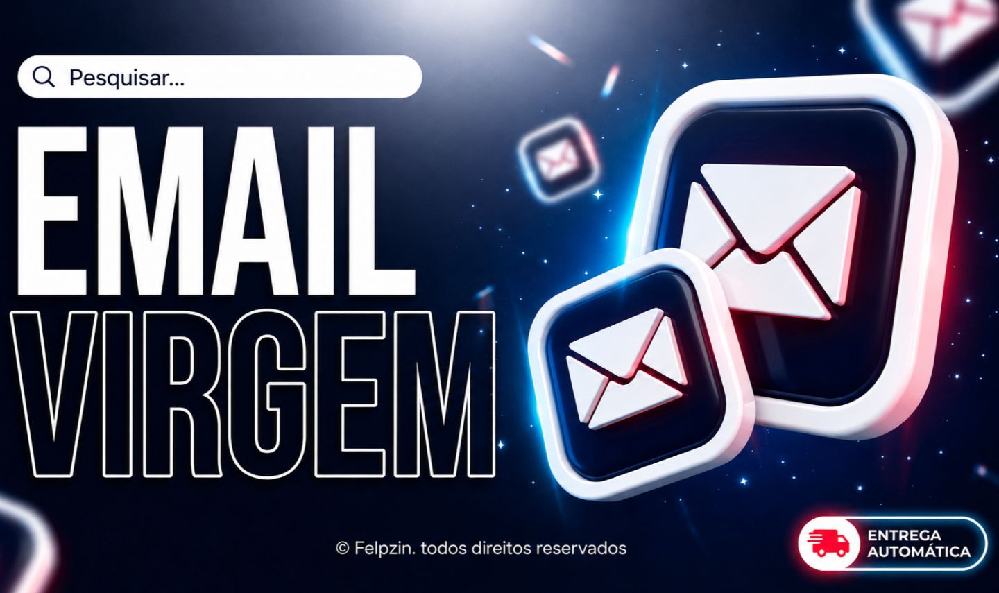 E-MAIL VIRGEM [ ENTREGA AUTOMÁTICA ]