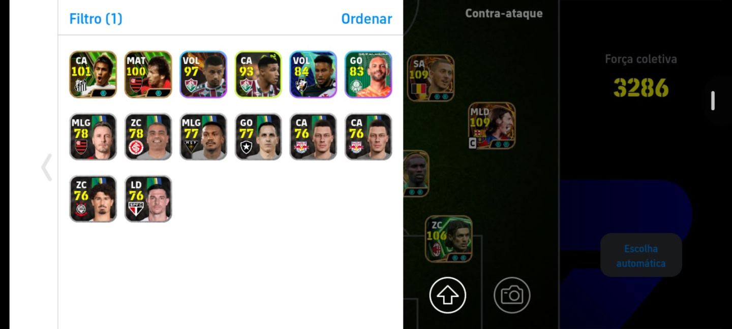 CONTA EFOOTBALL MOBILE META 3285 FORÇA, YAMAL E MESSI BIG TIME