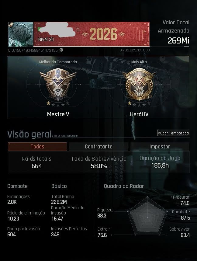 Conta Arena Breakout(PC) 200m Full acesso