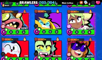 Conta de Brawl Star 38k troféus, 103 brawlers, 49 hiper