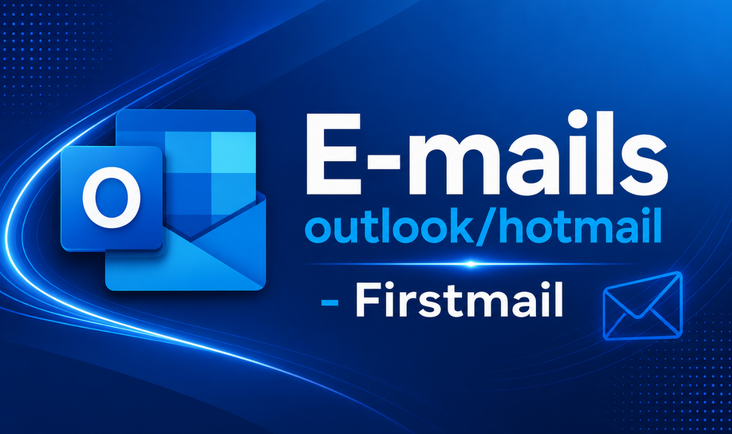 ( PROMOÇÃO ) 20x CONTAS E-MAILS OUTLOOK/HOTMAIL - GMAIL - FIRSTMAIL