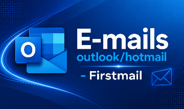 ( PROMOÇÃO ) 20x CONTAS E-MAILS OUTLOOK/HOTMAIL - GMAIL - FIRSTMAIL