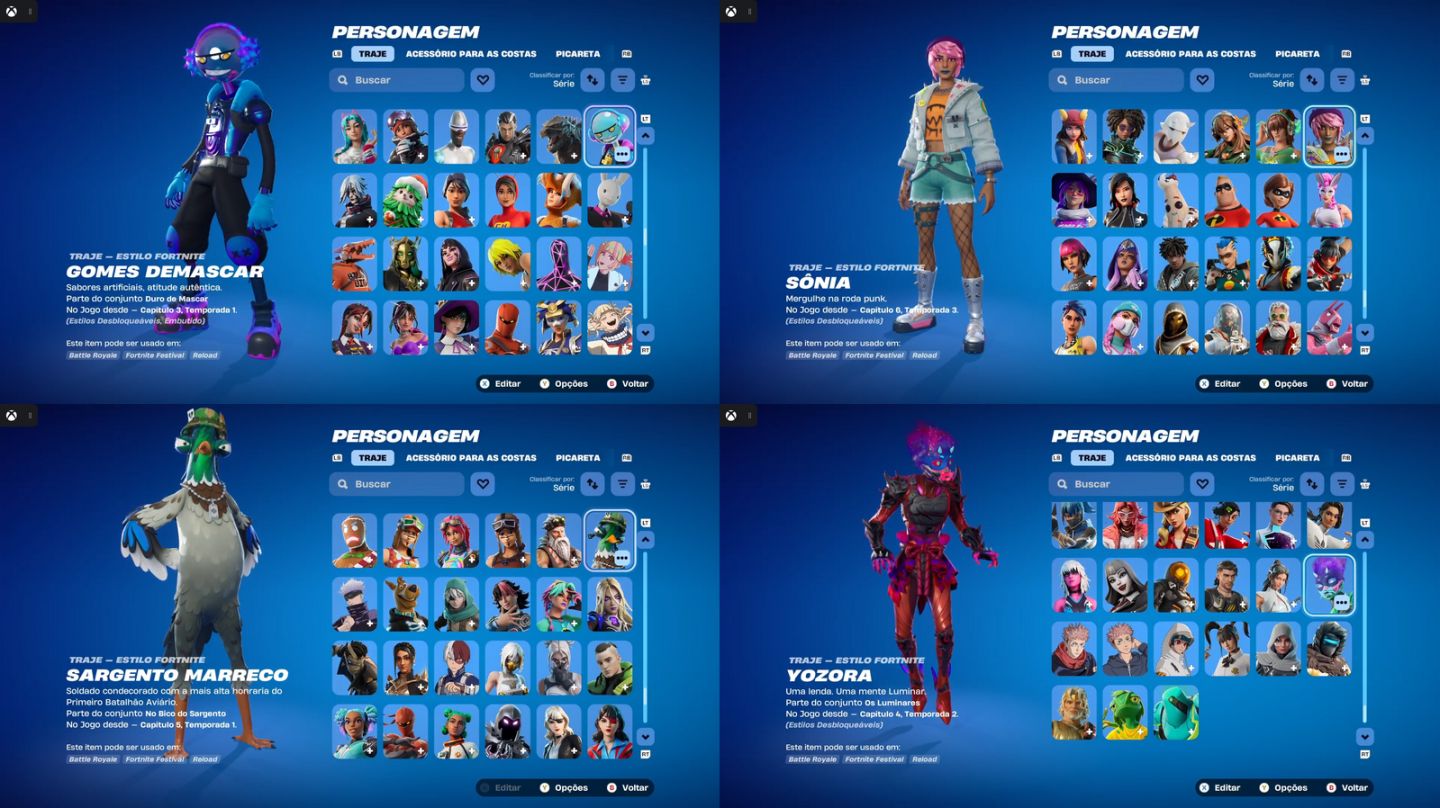 Conta Fortnite com Salve o Mundo Fundador + 613 Skins, Full Acesso