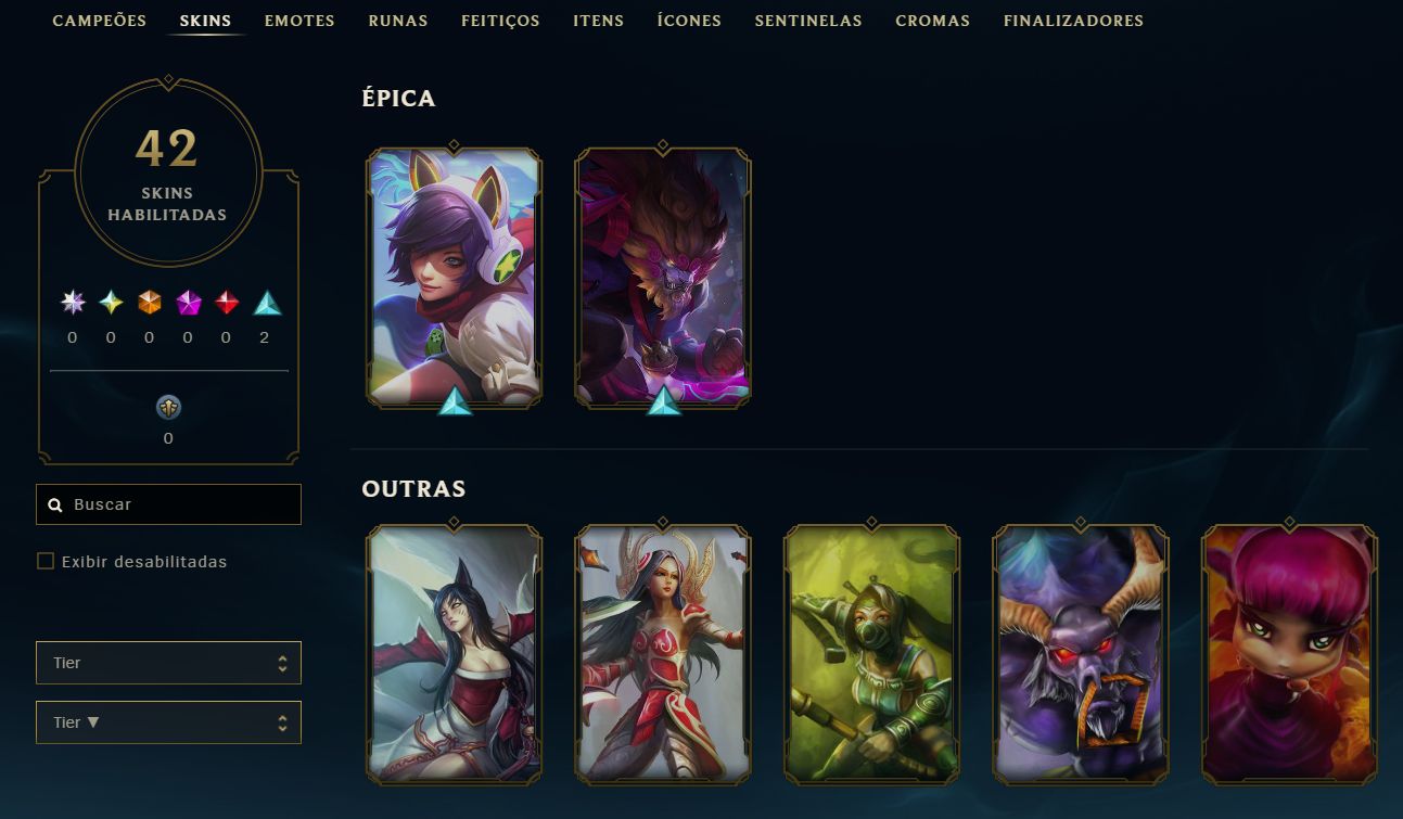 CONTA MESTRE LOL 62% WINRATE (SEM RANK ANTERIOR)