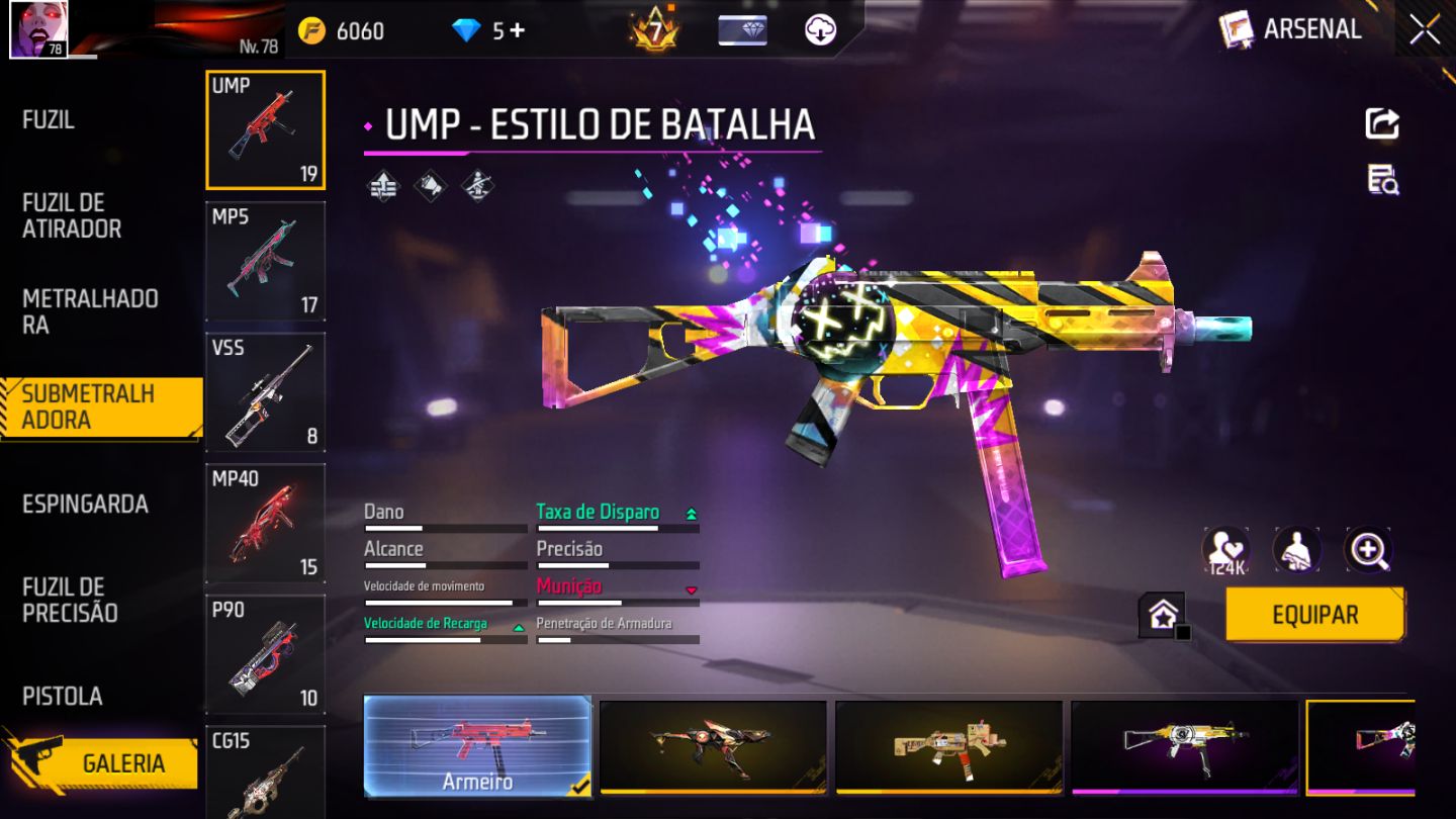 PRIME 7 | XM8 E UMP ATT 2X VEL | 3 PUNHOS | 2 ARMAS EVO | ANGELICAIS
