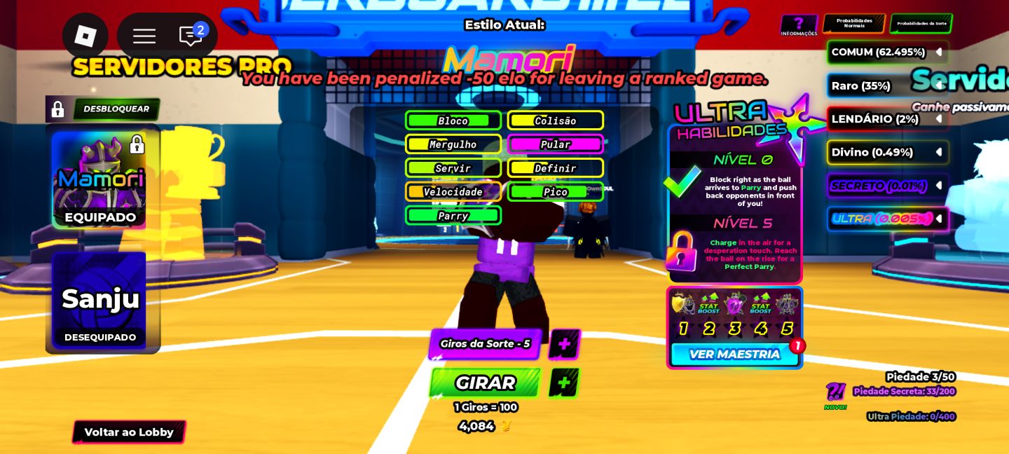 CONTA VOLLEYBALL LEGENDS ROBLOX