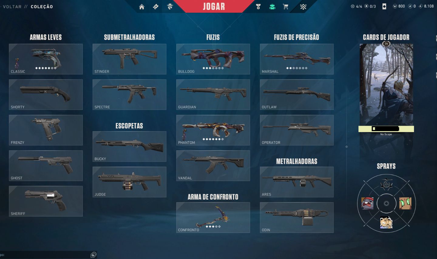 Conta com pack nocturne completo