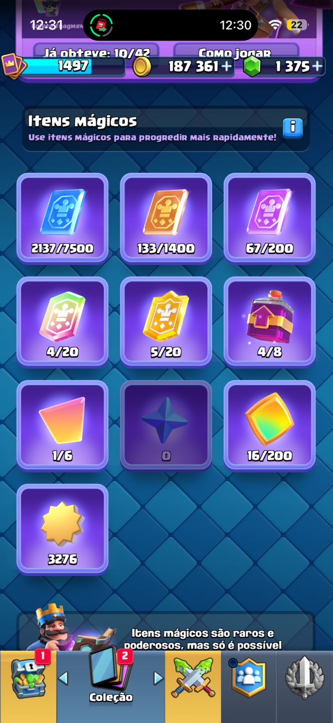 CONTA CLASH ROYALE MUITO BOA